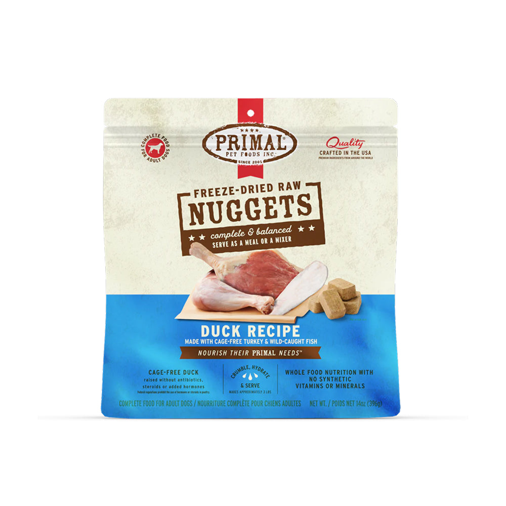 Freeze Dried Duck, Turkey & Fish Nuggets Dog Food