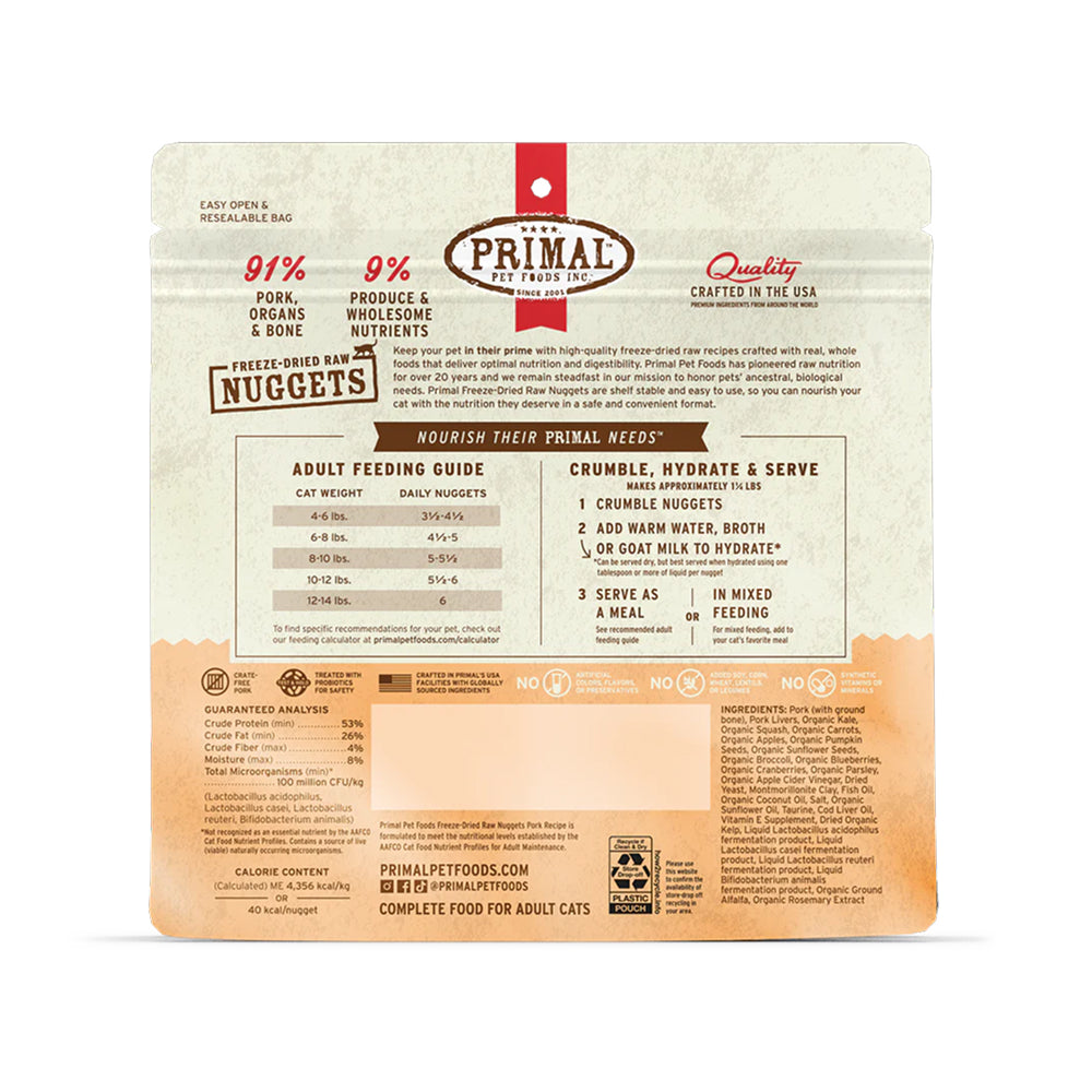 Freeze Dried Pork Nuggets Cat Food - Image 3