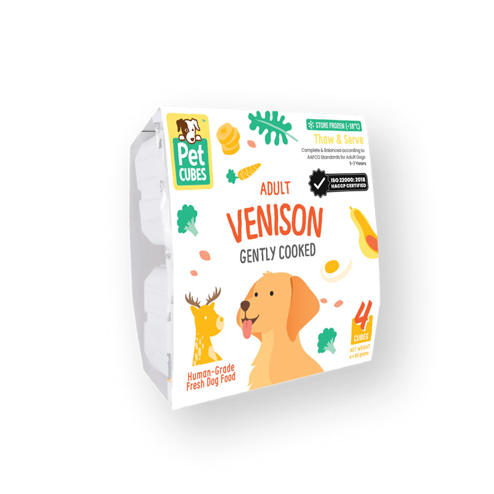 Frozen Fresh Human-Grade Gently Cooked Venison Adult Dog Food - Image 3