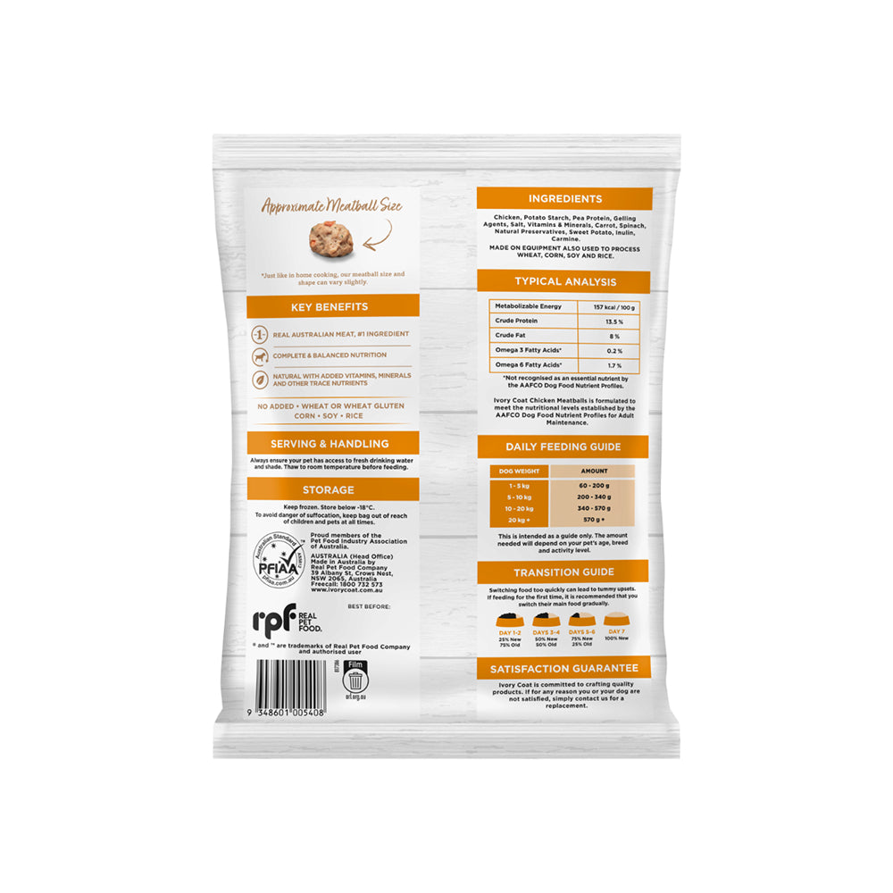 Frozen - Grain Free Chicken Meatballs for Adult Dog - Image 2