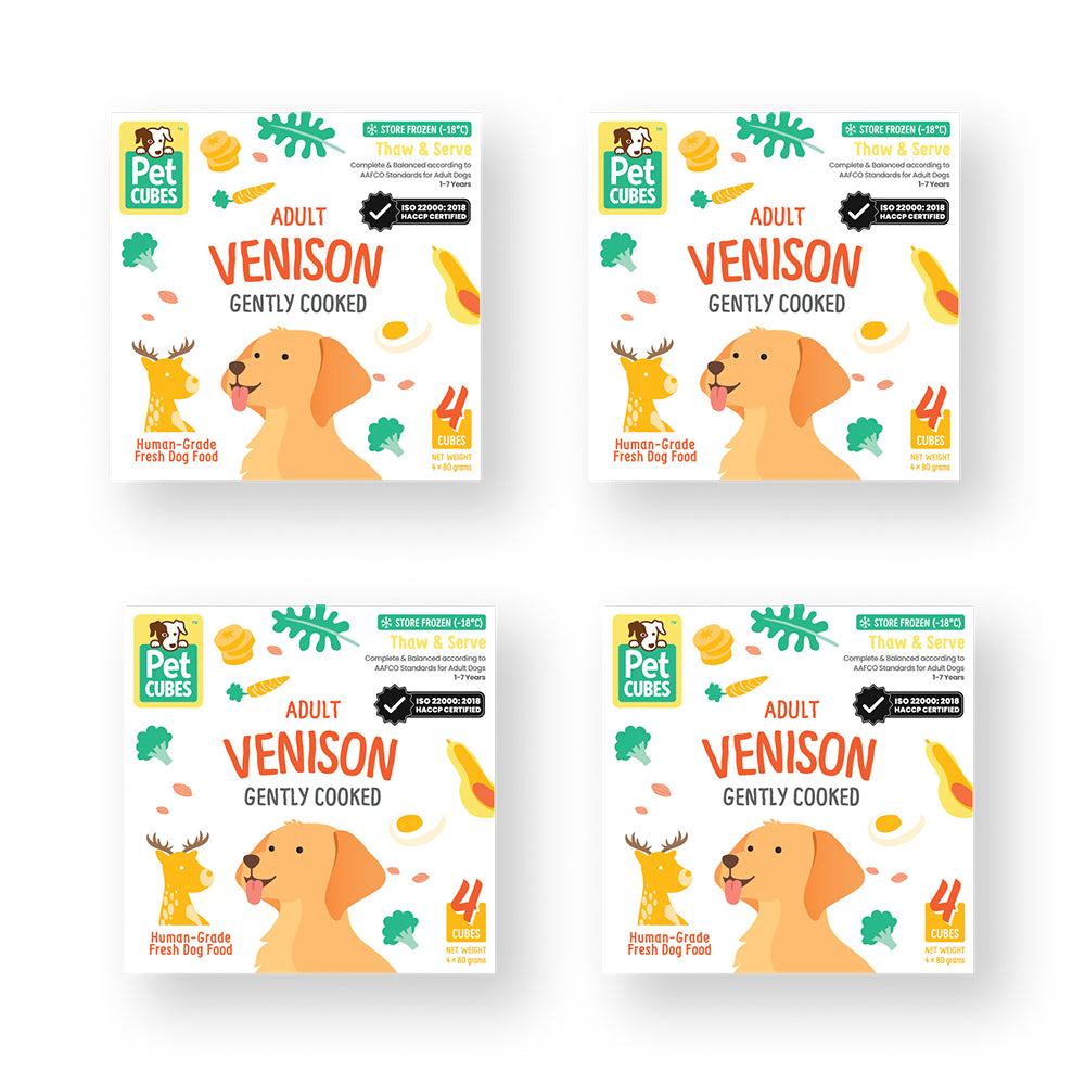 Frozen Fresh Human-Grade Gently Cooked Venison Adult Dog Food - Image 2