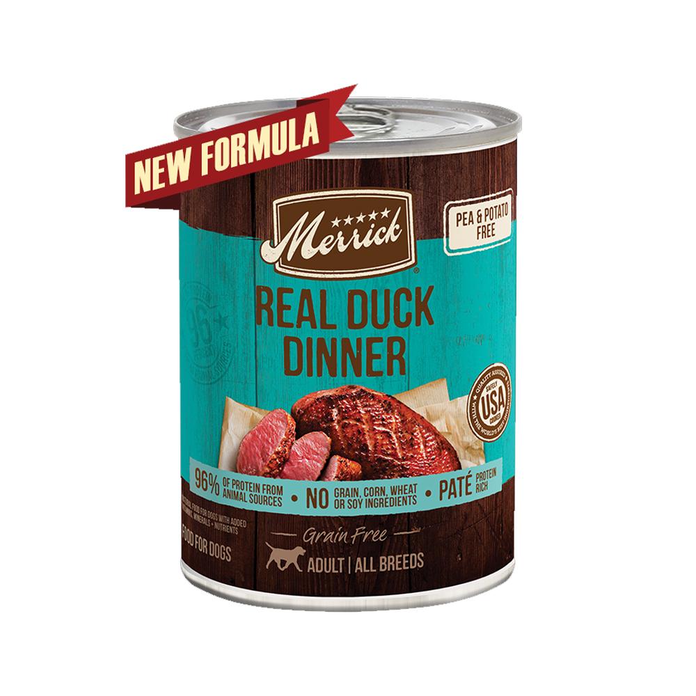Merrick - 96% Grain Free Real Duck Dinner Adult Dog Can 12.7 oz