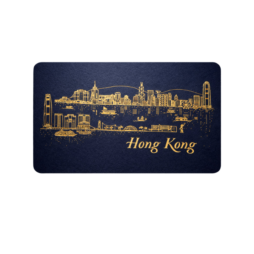 Hong Kong Travel Skyline Letterpress Postcard - Image 2