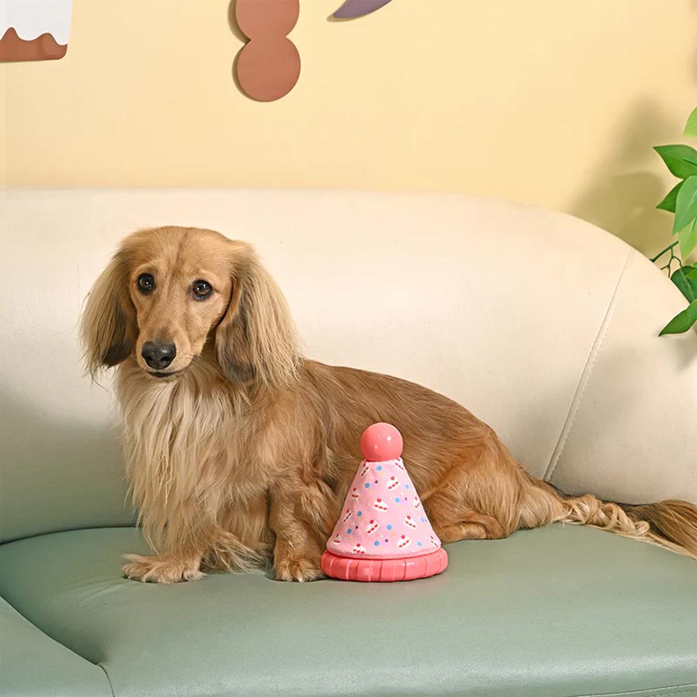 Yappy Birthday - Party Hat TPR Rubber Dog Toy - Image 7