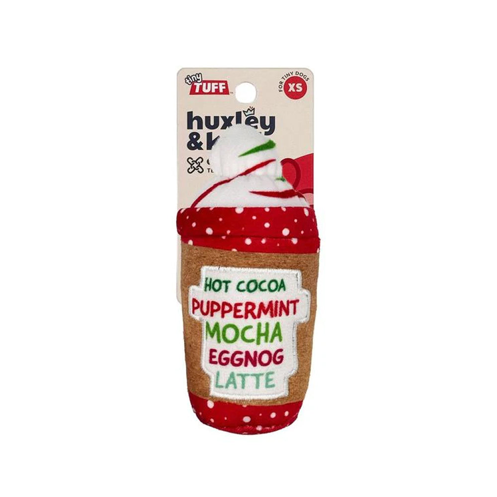 Tiny Tuff Latte My Way Dog Plush Toy