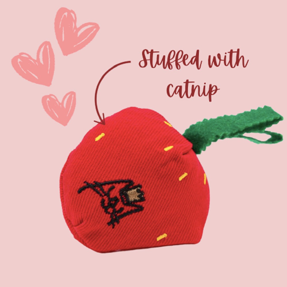 Strawberry Catnip Toy-N - Image 2
