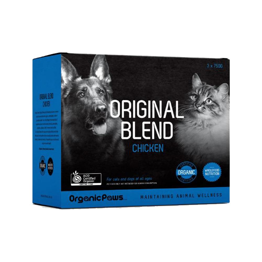 Organic Paws - Frozen - Certified Organic Frozen Chicken Dog & Cat Food 275 g