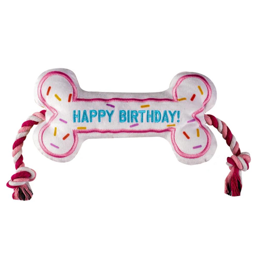 Birthday Bone Dog Plush Toy - Image 3