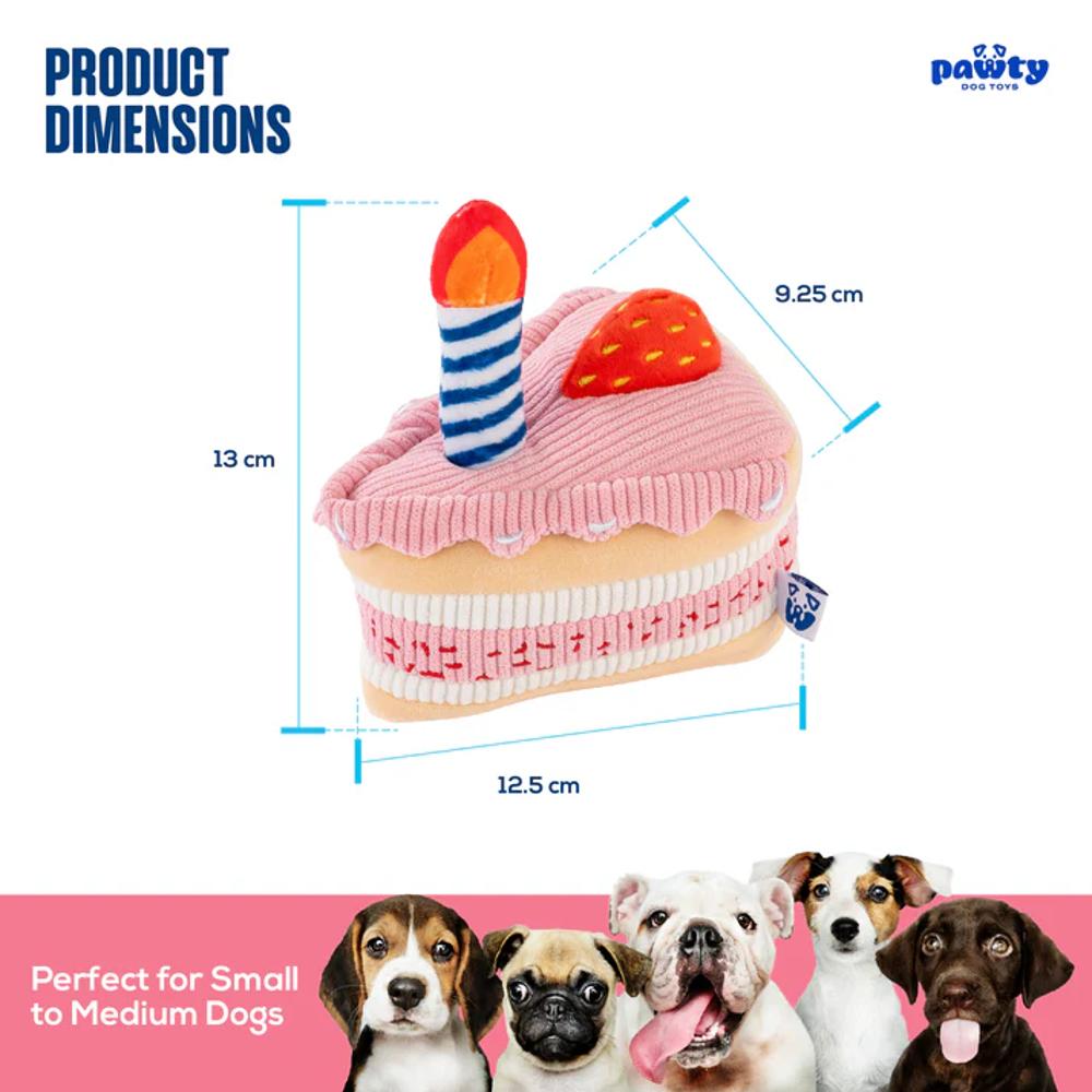 Birthday Cake Dog Plush Toy - Image 4