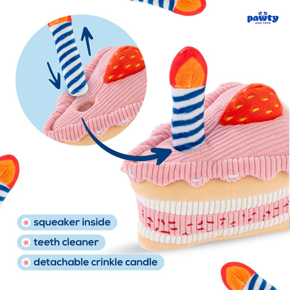 Birthday Cake Dog Plush Toy - Image 6