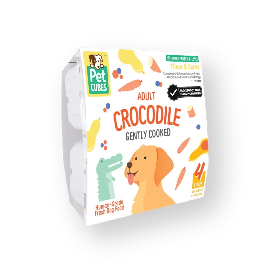 Frozen Fresh Human-Grade Gently Cooked Crocodile Adult Dog Food - Image 2
