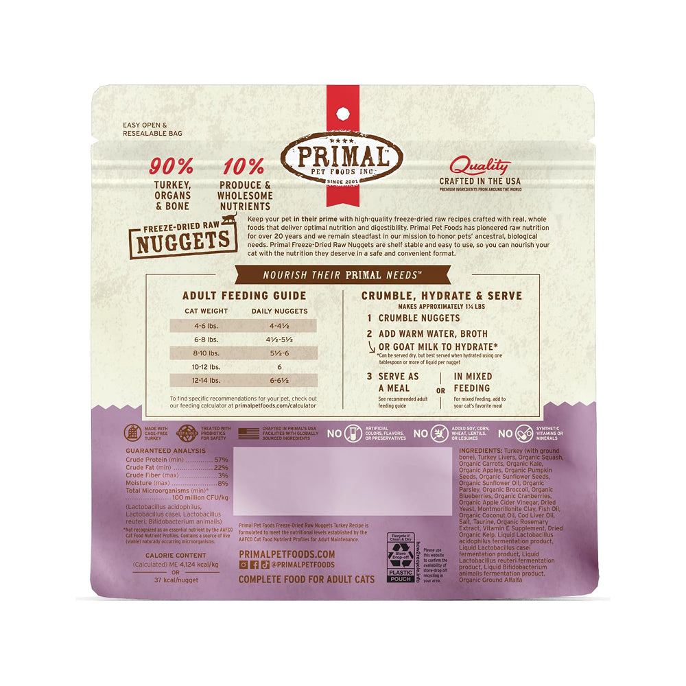 Freeze Dried Turkey Nuggets Cat Food - Image 4