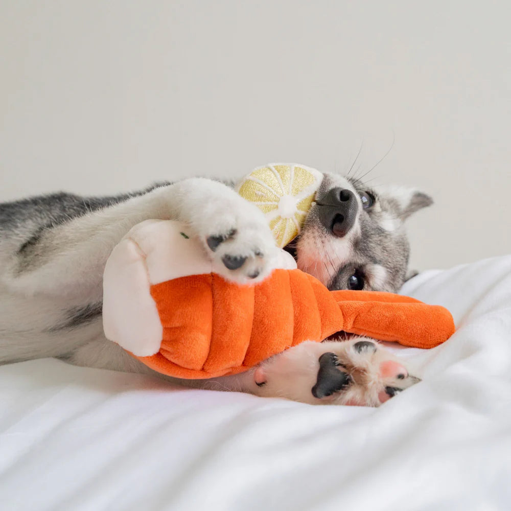 Grilled Lobster Nosework Dog Plush Toy - Image 3