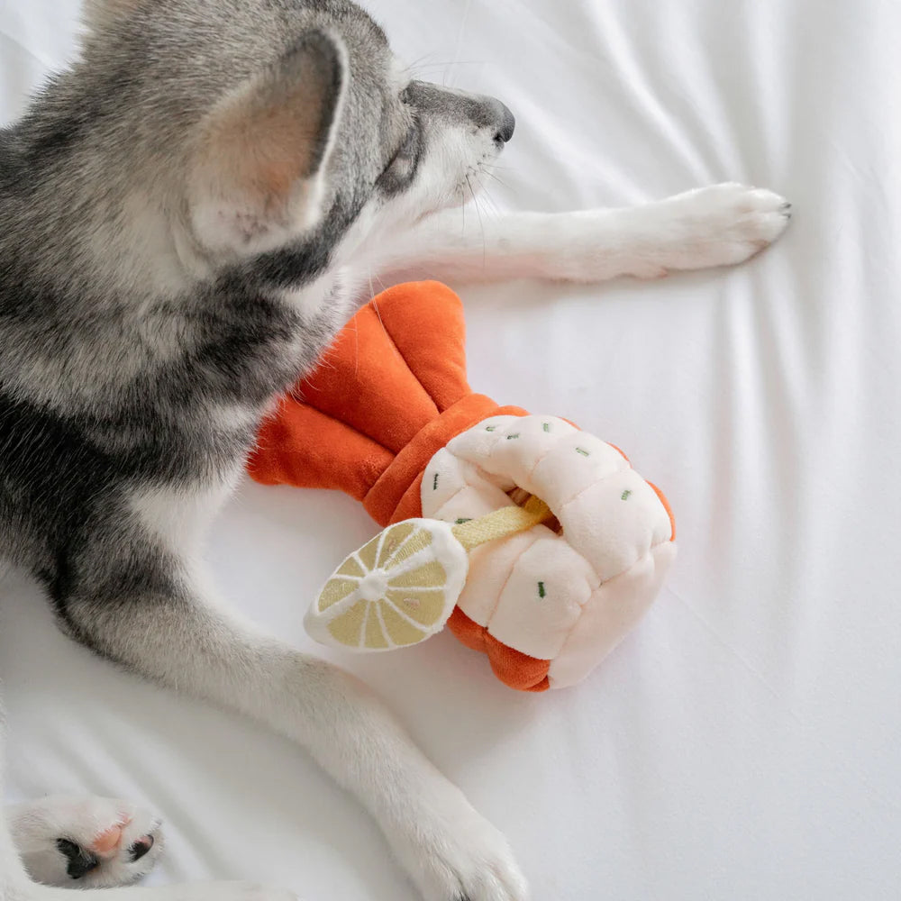 Grilled Lobster Nosework Dog Plush Toy - Image 6