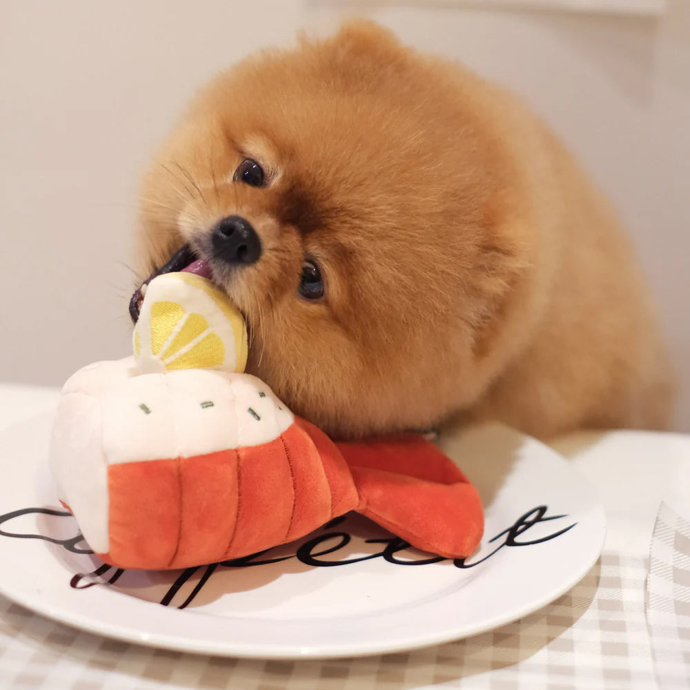 Grilled Lobster Nosework Dog Plush Toy - Image 9