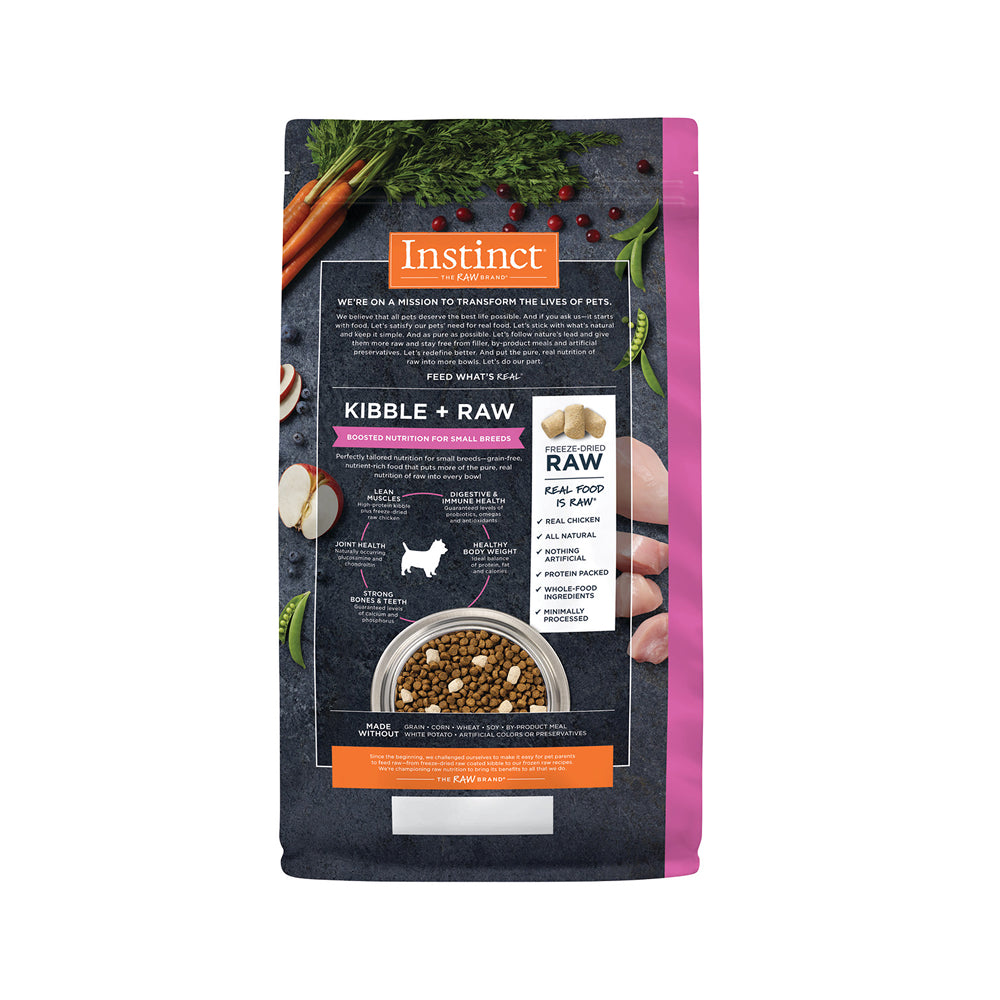 Raw Boost Grain-Free Kibble + Raw for Small Breed Dog Dry Food- Chicken - Image 2