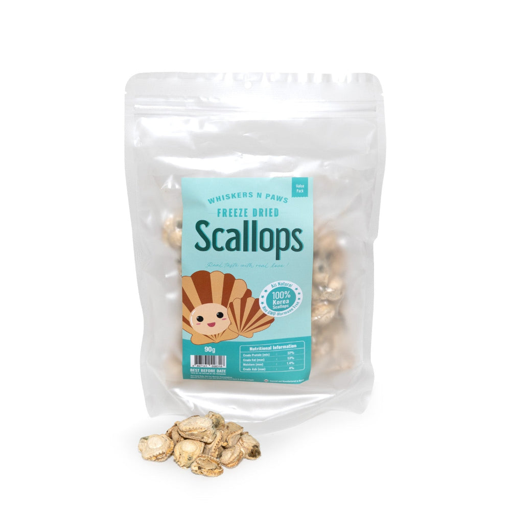 WNP Freeze Dried Scallops Treats for Dogs & Cats - Image 2