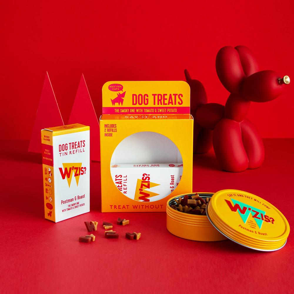 Tin and refills gift set - Postman & Roast (Sweet Potato & Tomato) Treats for Dogs - Image 3