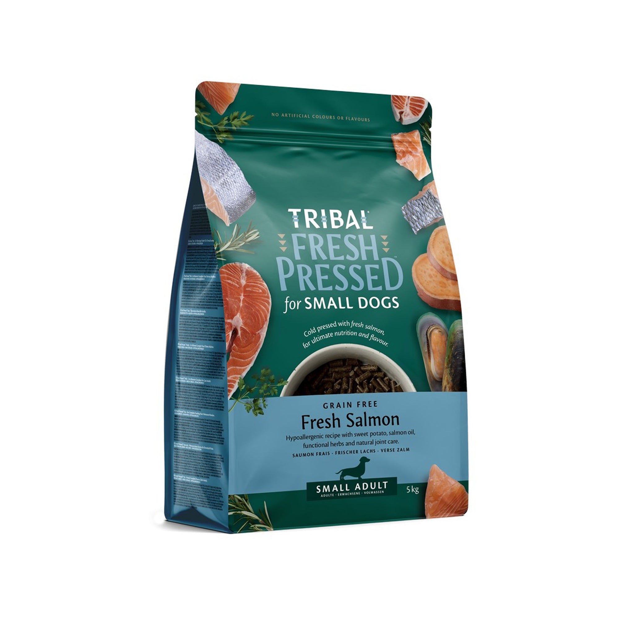 Fresh Pressed Small Breed Salmon Adult Dog Dry Food - Image 2