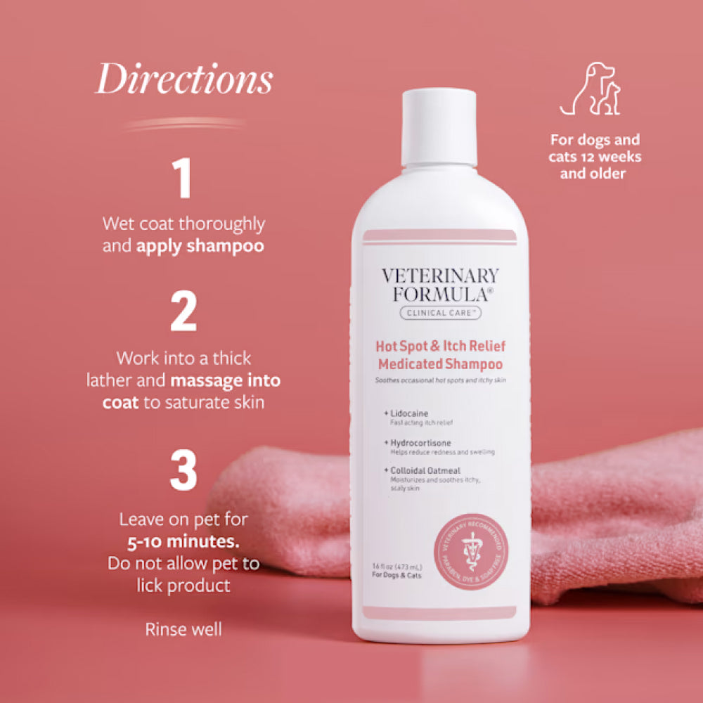 Vet Clinic Hot Spot & Itch Shampoo for Dogs & Cats - Image 5