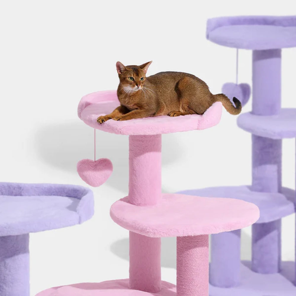 Heartpurrple Four Platforms Cat Tree - Image 13