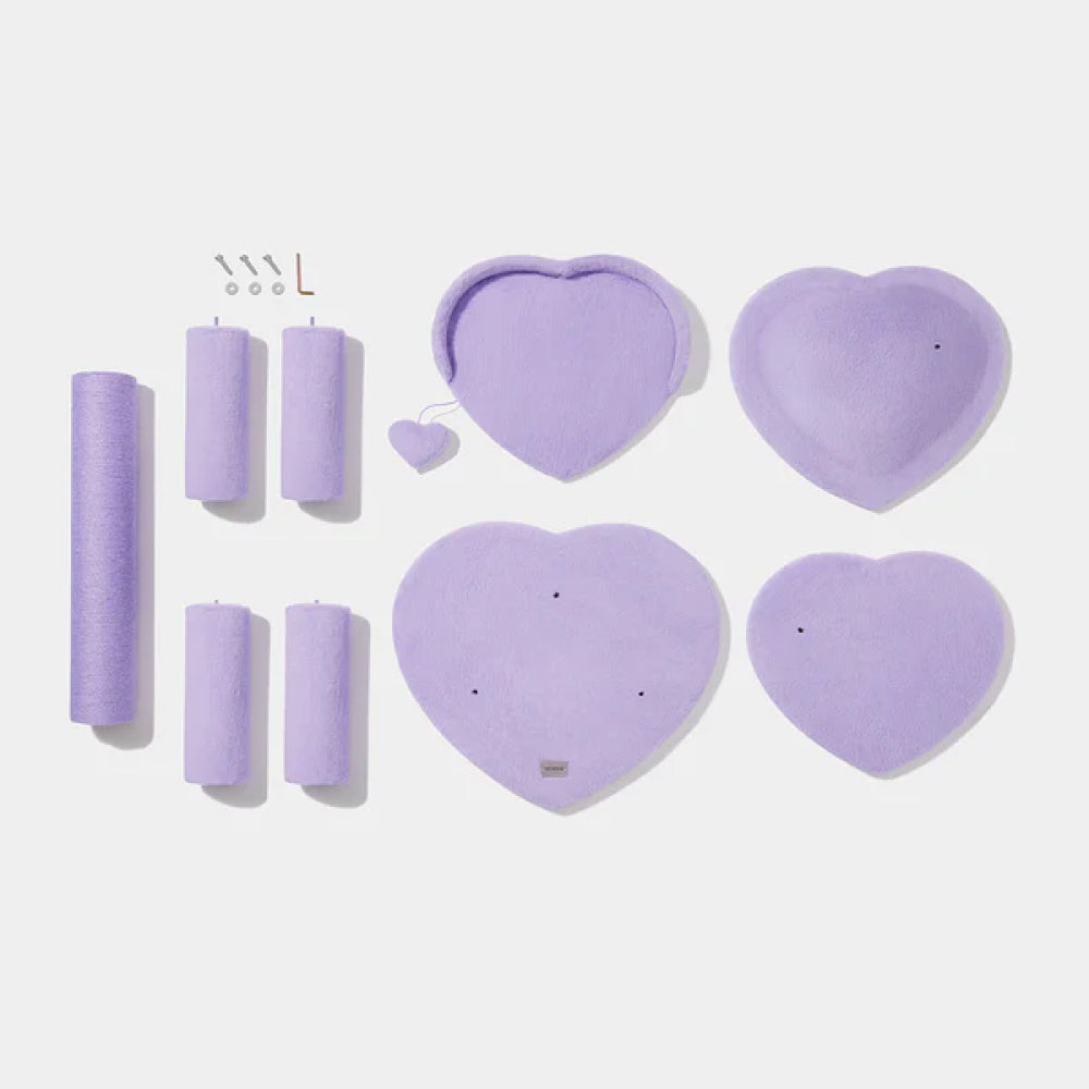 Heartpurrple Four Platforms Cat Tree - Image 6