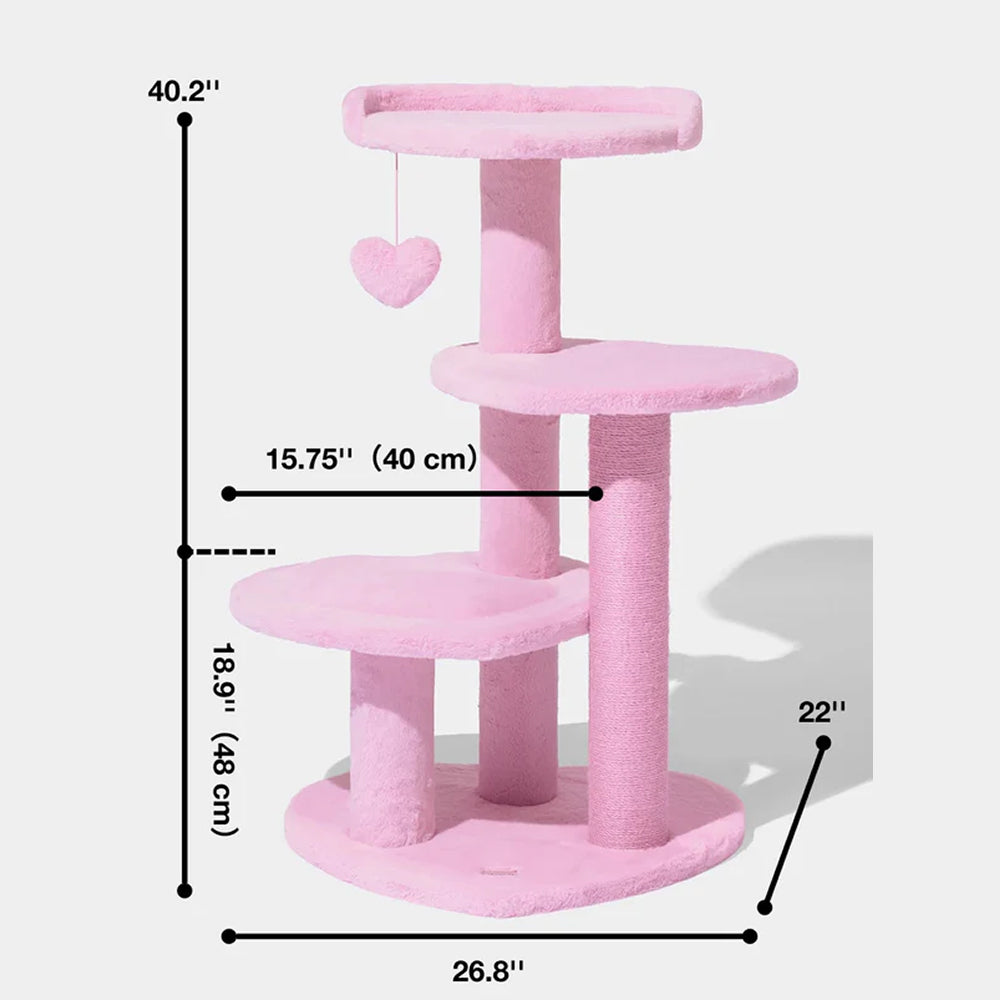 Heartpurrple Four Platforms Cat Tree - Image 4