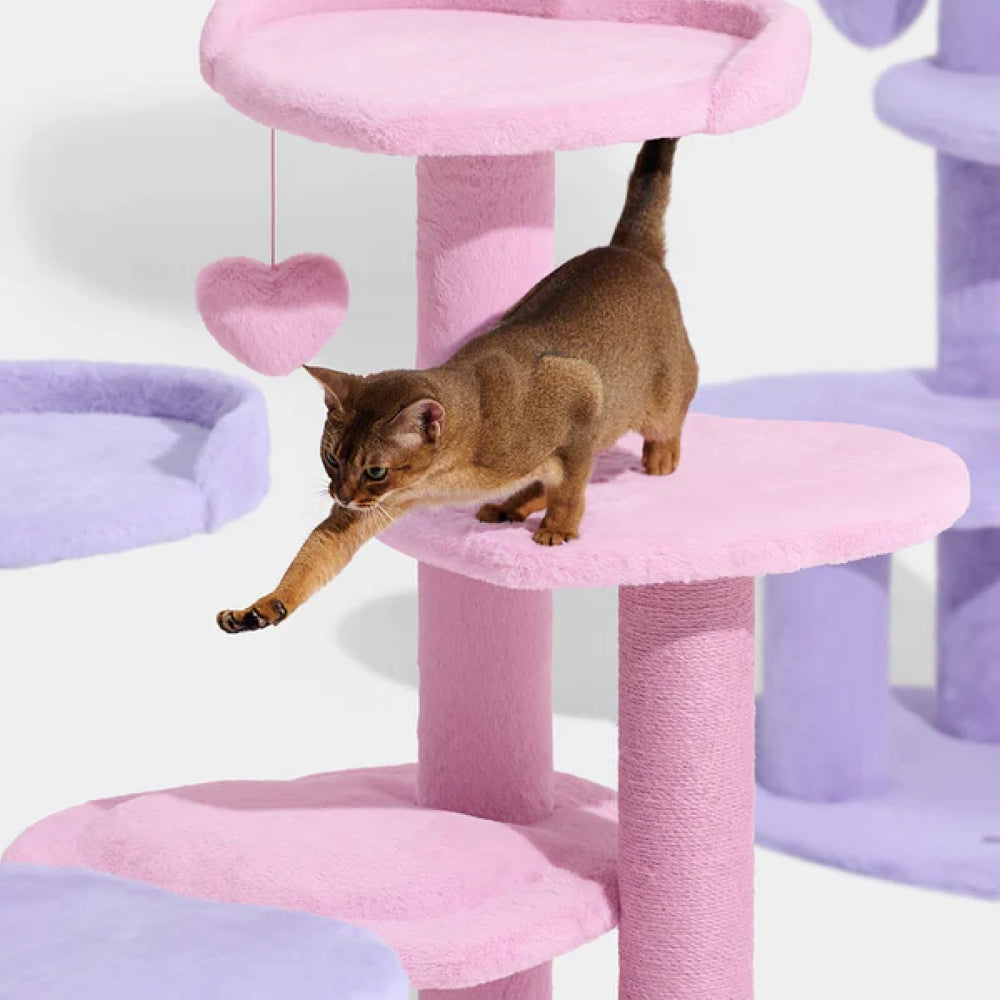 Heartpurrple Four Platforms Cat Tree - Image 10