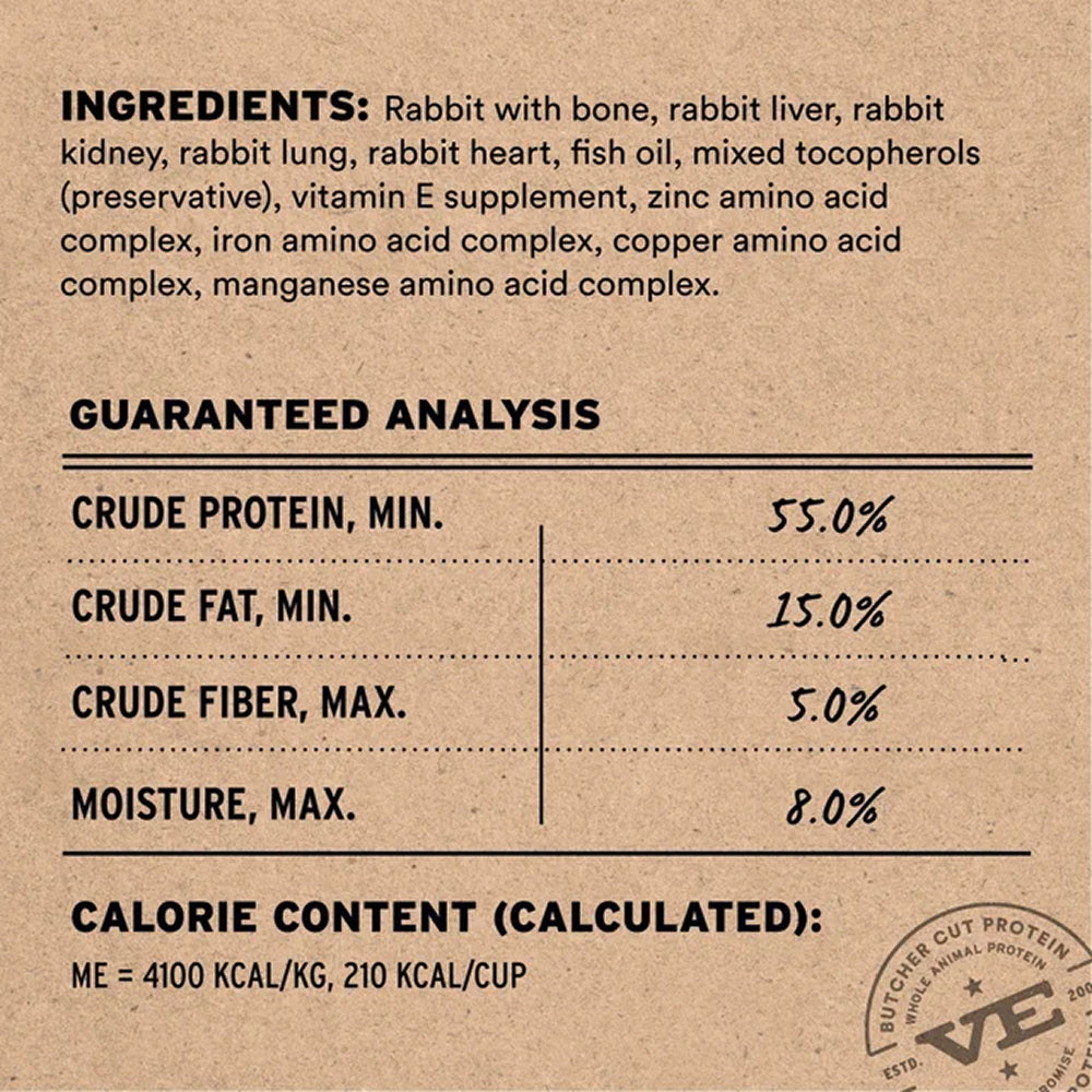 Freeze Dried Raw - Rabbit Entree Mini Nibs Dog Food - Image 3