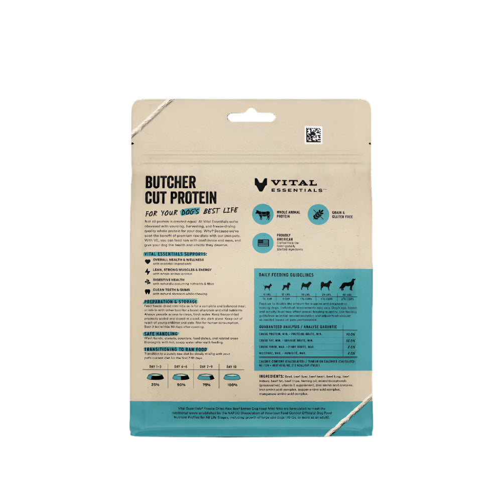 Freeze Dried Raw - Beef Entree Mini Nibs Dog Food - Image 2
