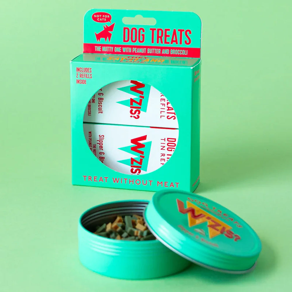 Tin and refills gift set - Slipper & Biscuit (Peanut Butter & Broccoli) Treats for Dogs - Image 2