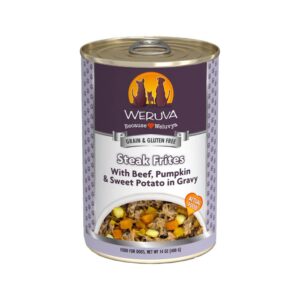 Weruva - Steak Frites Beef, Pumpkin & Sweet Potato in Gravy Dog Can 14 oz