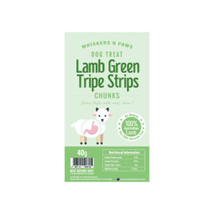 WNP Lamb Green Tripe Strips Dog Chew Treats