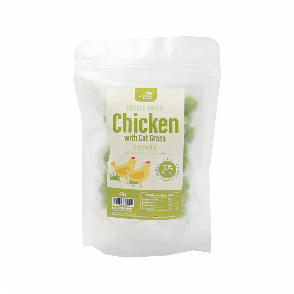 WNP Freeze Dried Chicken with Cat Grass Cat Treats