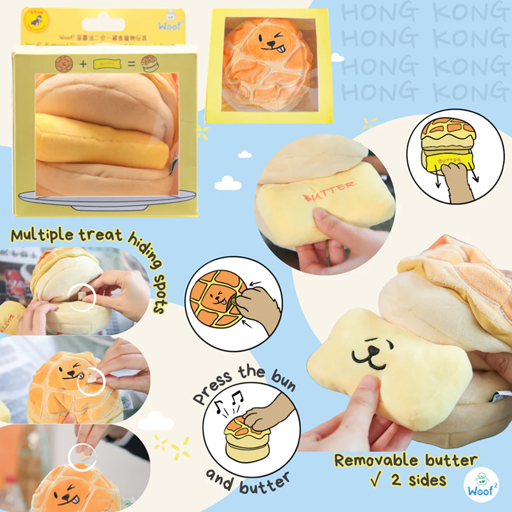 Woof² - Buttered Pineapple Bun 2-in-1 Plush Toy - Image 5