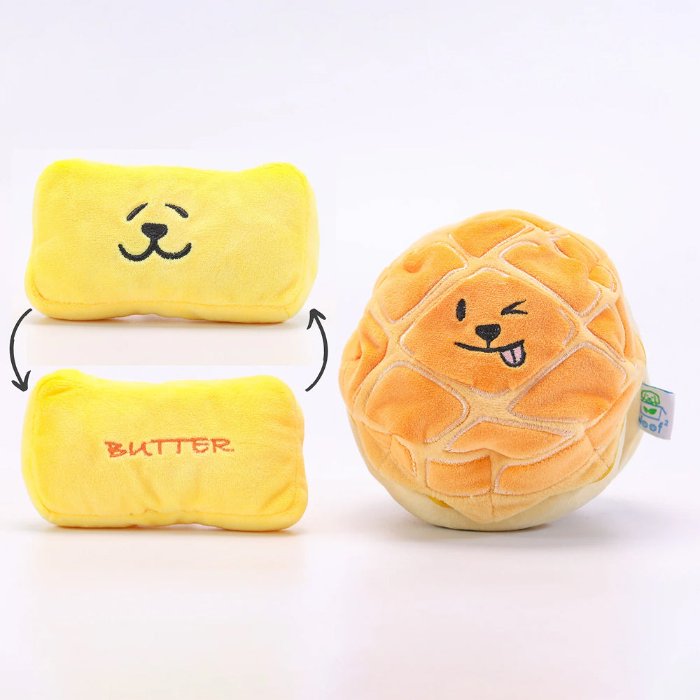 Woof² - Buttered Pineapple Bun 2-in-1 Plush Toy - Image 2