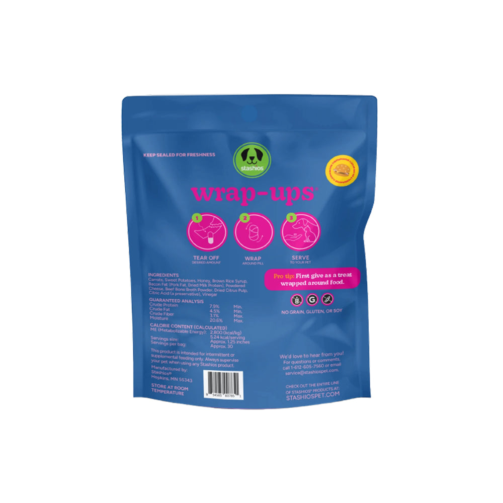 Wrap-Ups - Bacon Cheese Burger Pill Wrapper Treats for Dogs & Cats - Image 3