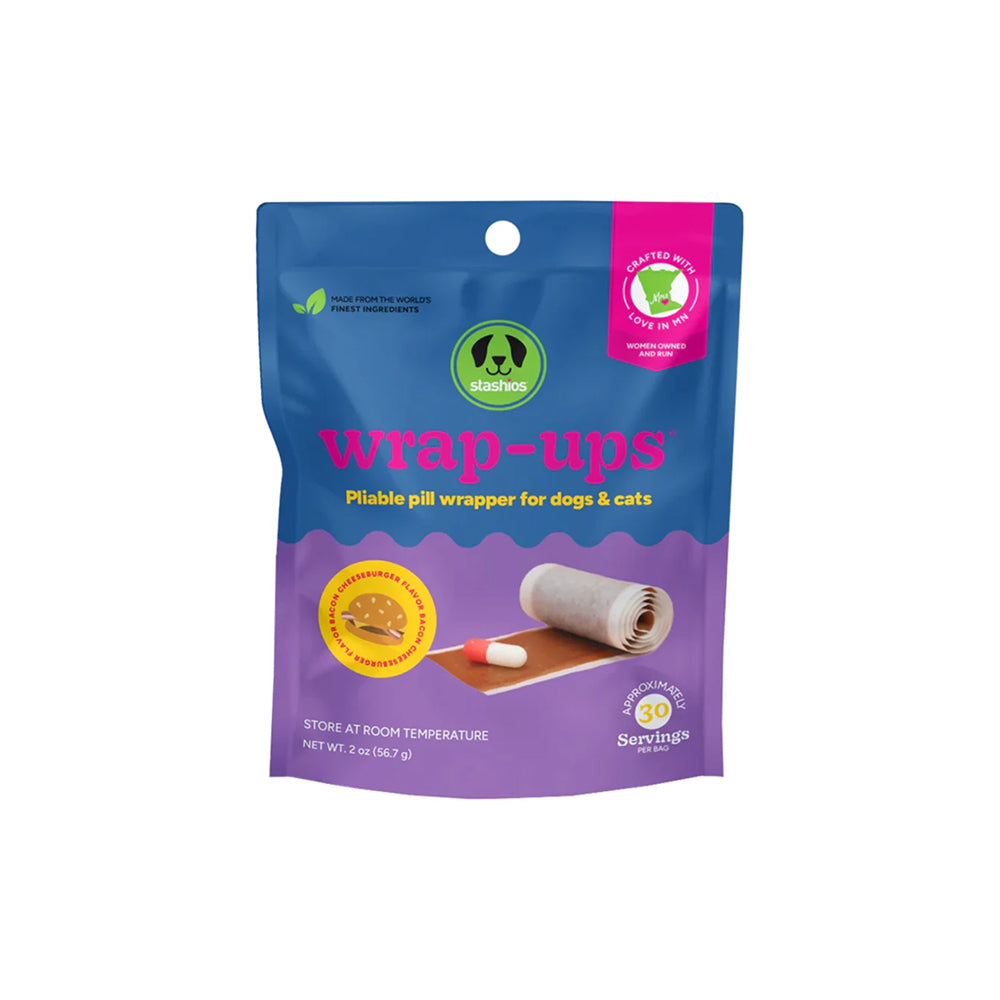 Wrap-Ups - Bacon Cheese Burger Pill Wrapper Treats for Dogs & Cats - Image 2