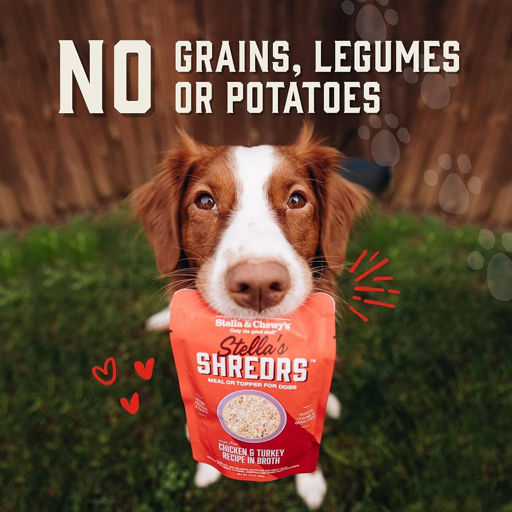 Stella's Shredrs Chicken Recipe in Broth Dog Pouch - Image 4