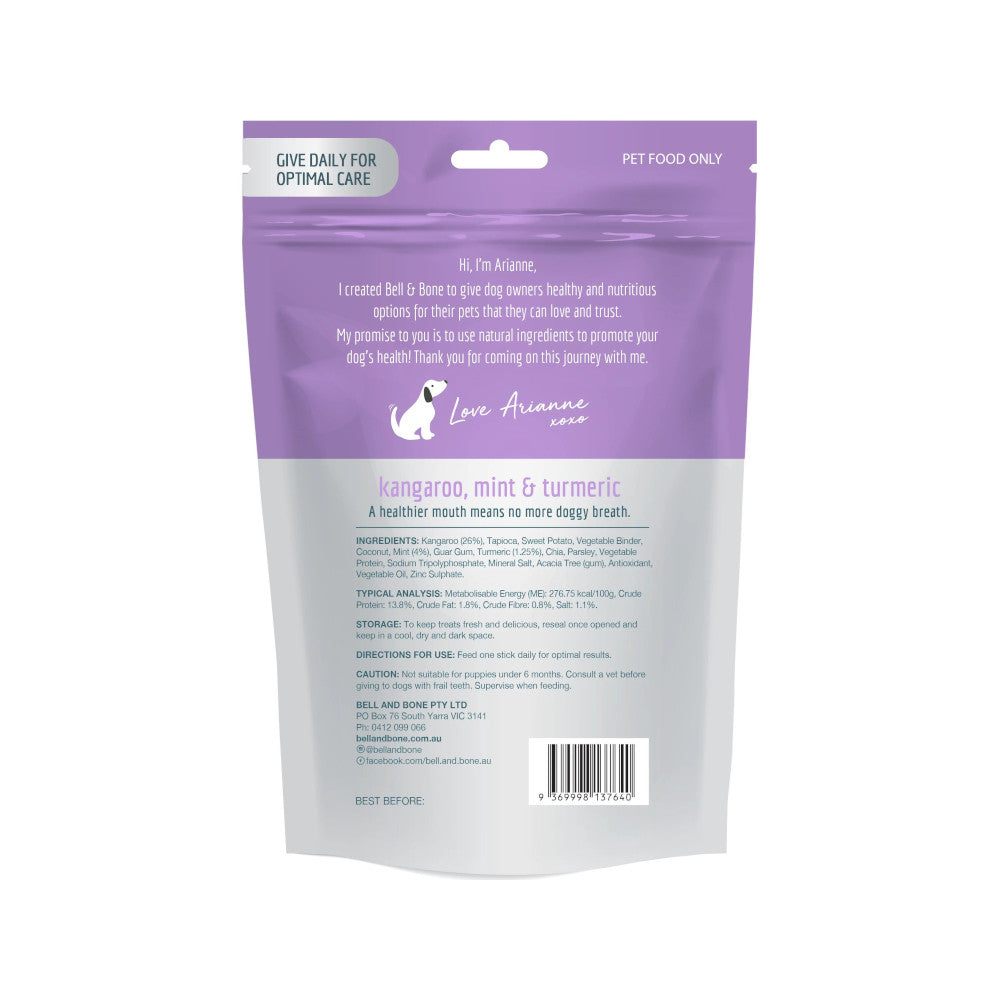 Kangaroo with Mint & Turmeric Dog Dental Treats - Image 4