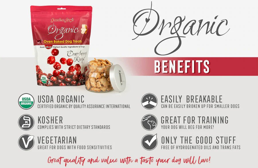 Organic Oven Baked Cranberry Dog Cookies - Image 2