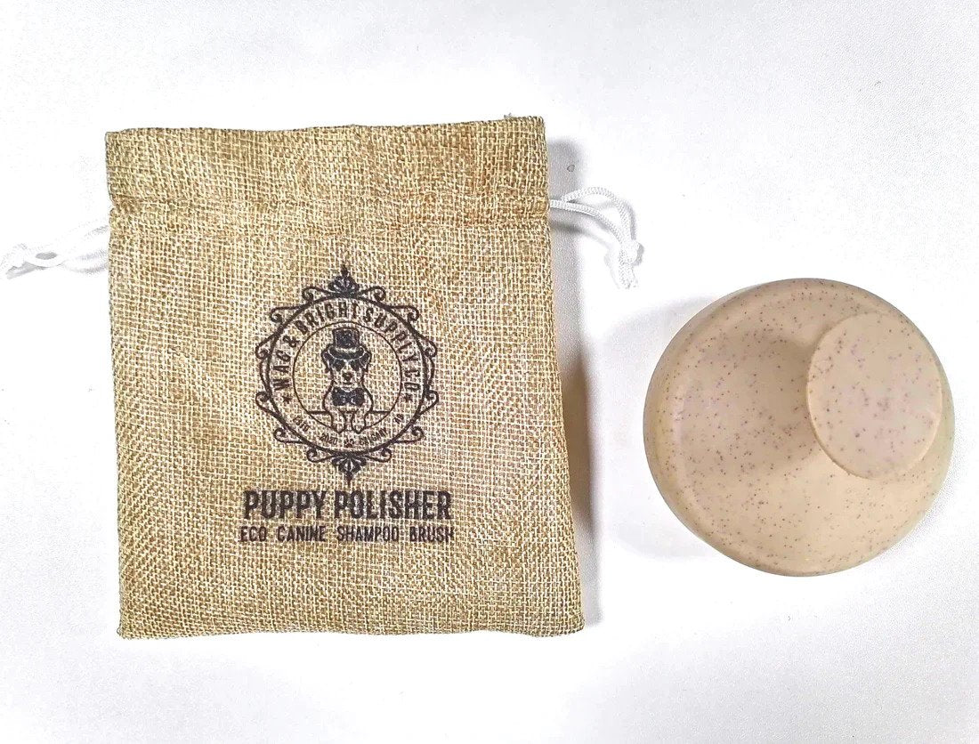 Puppy Polisher - Eco Wheat Straw & Silicone Dog Shampoo Brush - Image 3