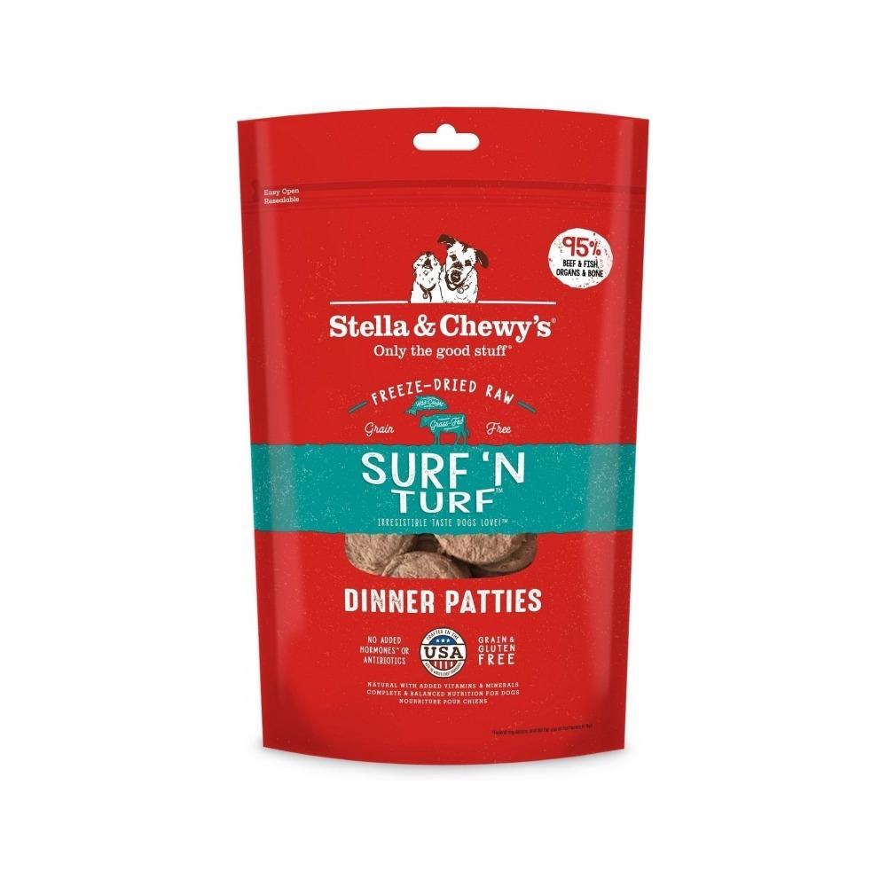 Stella & Chewy's - Freeze Dried Surf N Turf Dinner Patties Dog Food 25 oz