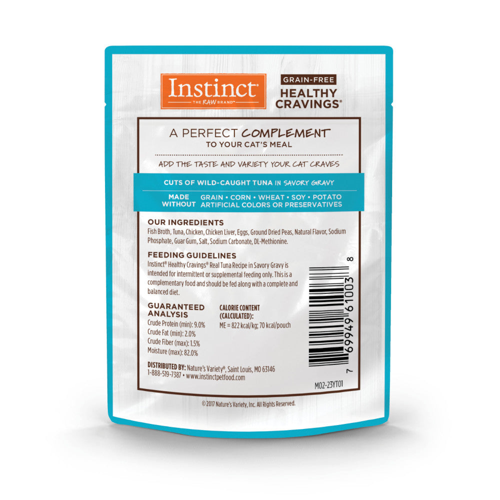 Healthy Cravings Grain Free Tuna Recipe Cat Pouch - Image 4