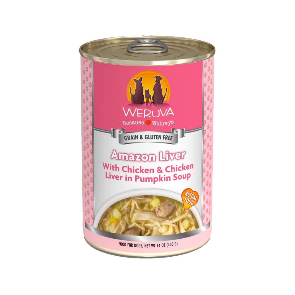 Weruva - Amazon Liver Chicken & Chicken Liver in Pumpkin Soup Dog Can 14 oz