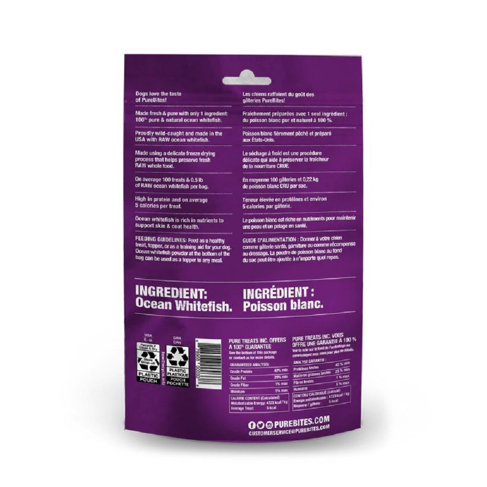 Freeze Dried Ocean Whitefish Dog Treats - Image 2