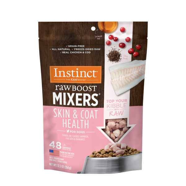 Raw Boost All Life Stages Freeze - Dried Skin & Coat Health Raw Mixers For Dogs